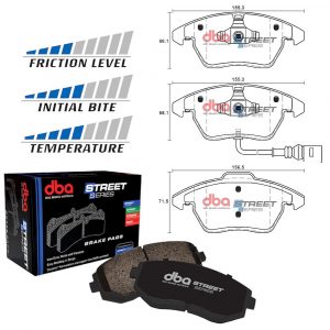 DB1849SS DBA Street Series Ceramic Front Brake Pad Set Audi TT 8J 1LJ 1LL