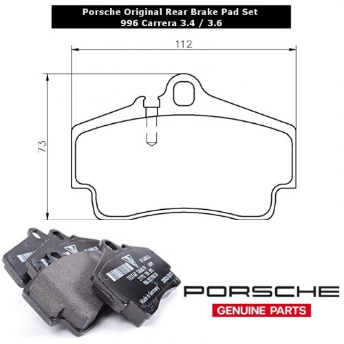 Porsche Original Equipment Rear Brake Pad Set 996 Carrera / Targa